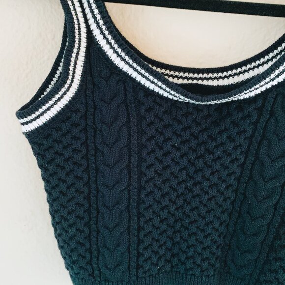 Cider Black Knit Crop Top - S/M - $18 - Picture 11 of 14